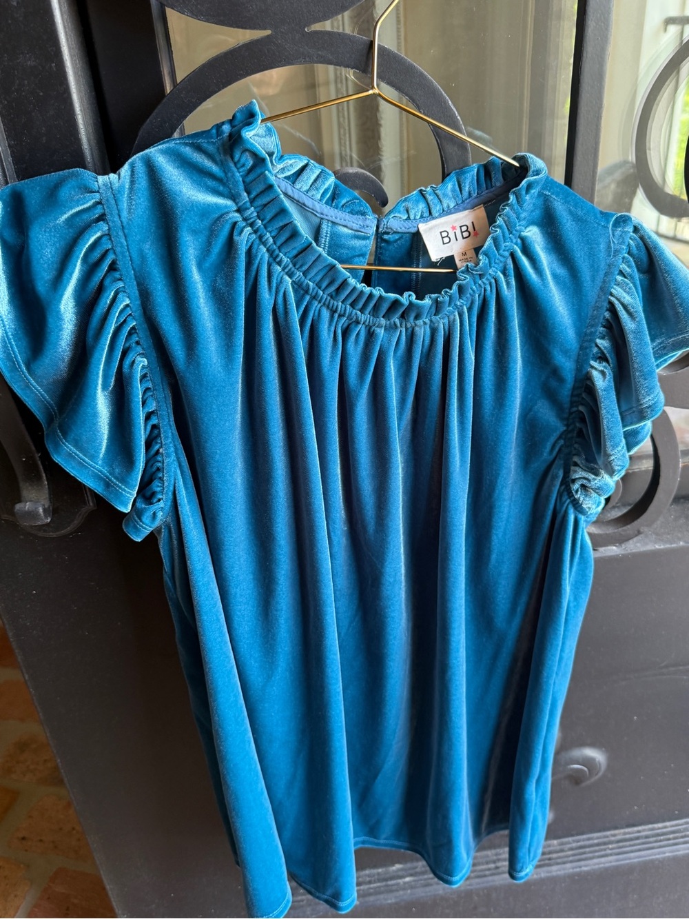 Bibi Velour Top